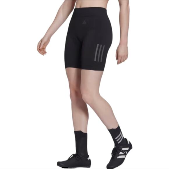 Adidas THE PADDED CYCLING Black with Reflective SHORTS PLUS SIZE 1X 2X New! - Picture 3 of 10